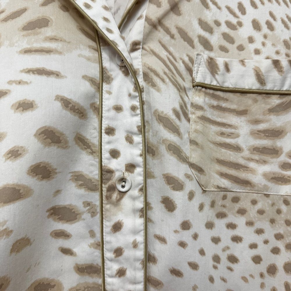 Natori Animal Print Long Night Shirt Pajamas M - Picture 5 of 7